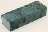 Bloc pour la coutellerie, Loupe de Peuplier stabilis&eacute;e bleu, ref:BLpPEs75002b