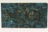 Plaquettes pour la coutellerie, Loupe de Peuplier stabilis�e bleue, ref:PLpPEs75008b