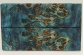 Plaquettes pour la coutellerie, Loupe de Peuplier stabilis�e bleue, ref:PLpPEs75010b