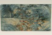 Plaquettes pour la coutellerie, Bouleau de Car&eacute;lie stabilis&eacute; bleu, ref:PBMs75121b