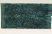 Plaquettes pour la coutellerie, Bouleau de Car�lie stabilis� bleu, ref:PBMs75123b