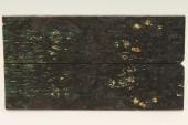 Plaquettes pour la coutellerie, Loupe d'Erable N�gundo stabilis� noir/vert, ref:PLpErs75126nr