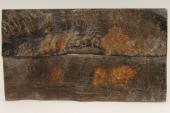 Plaquettes pour la coutellerie, corne de buffle avec cro�te, ref:PCrBUF75418