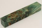 Carrelet � stylo, Loupe de Peuplier stabilis�e verte, ref:SLpPEs75460ve