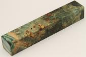 Carrelet � stylo, Loupe de Peuplier stabilis�e verte, ref:SLpPEs75462ve