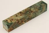 Carrelet � stylo, Loupe de Peuplier stabilis�e verte, ref:SLpPEs75463ve