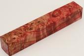 Carrelet � stylo, Loupe de Peuplier stabilis�e rouge, ref:SLpPEs75468r
