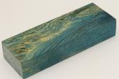 Bloc pour la coutellerie, loupe de Fr&ecirc;ne stabilis&eacute;e bleue, ref:BLpFrs75489b