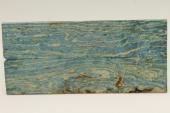 Plaquettes pour la coutellerie, loupe de Fr&ecirc;ne stabilis&eacute; bleue, ref:PLpFrs75483b