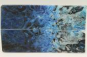 Plaquettes pour la coutellerie, r�sine bleue, ref:PRR75623