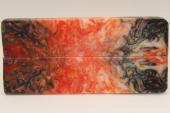 Plaquettes pour la coutellerie, r�sine orange, ref:PRR75625