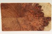 Plaquettes pour la coutellerie, Loupe d'Amboine rouge, ref:PLpAmb75905
