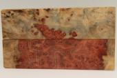 Plaquettes pour la coutellerie, Loupe d'Amboine rouge, ref:PLpAmb75908