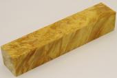 Carrelet &agrave; stylo, Loupe d'Erable N&eacute;gundo stabilis&eacute; jaune, ref:SLpErs75945j