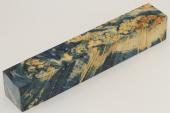 Carrelet � stylo, Loupe d'Erable N�gundo stabilis� bleu, ref:SLpErs75948b