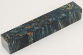 Carrelet � stylo, Loupe d'Erable N�gundo stabilis� bleu, ref:SLpErs75950b