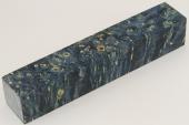 Carrelet � stylo, Loupe d'Erable N�gundo stabilis� bleu, ref:SLpErs75951b