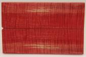 Plaquettes pour la coutellerie, Erable sycomore stabilis� rouge, ref:PESOs76030r