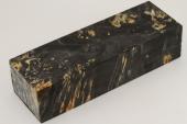 Bloc pour la coutellerie, Loupe d'Erable N�gundo stabilis� noir, ref:BLpErs76056nr