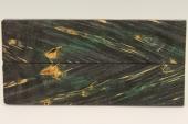 Plaquettes pour la coutellerie, Loupe d'Erable N�gundo stabilis� noir/vert, ref:PLpErs76059nr