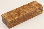 Bloc pour la coutellerie, Bouleau de Car�lie stabilis� naturel, ref:BBMs76130na