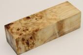 Bloc pour la coutellerie, Loupe de Peuplier stabilis� naturel, ref:BLpPEs76252na