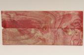 Plaquettes pour la coutellerie, Loupe de Peuplier stabilis&eacute; rouge, ref:PLpPEs76241r