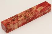 Carrelet � stylo, Loupe de Peuplier stabilis�e rouge, ref:SLpPEs76262r