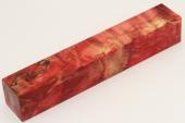 Carrelet � stylo, Loupe de Peuplier stabilis�e rouge, ref:SLpPEs76265r