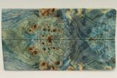 Plaquettes pour la coutellerie, Loupe de Peuplier stabilis�e bleue, ref:PLpPEs76285b