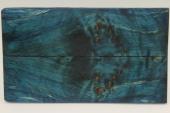 Plaquettes pour la coutellerie, Loupe de Peuplier stabilis�e bleue, ref:PLpPEs76288b