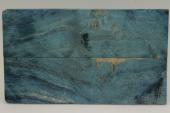 Plaquettes pour la coutellerie, Loupe de Peuplier stabilis&eacute;e bleue, ref:PLpPEs76288b