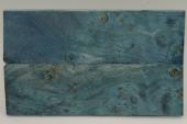 Plaquettes pour la coutellerie, Loupe de Peuplier stabilis&eacute;e bleue, ref:PLpPEs76289b