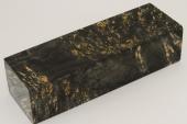 Bloc pour la coutellerie, Loupe d'Erable N&eacute;gundo stabilis&eacute; noir, ref:BLpErs76314nr