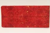 Plaquettes pour la coutellerie, Loupe d'Erable N�gundo stabilis� rouge, ref:PLpErs76333r