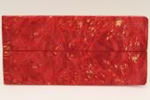 Plaquettes pour la coutellerie, Loupe d'Erable N�gundo stabilis� rouge, ref:PLpErs76335r