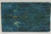Plaquettes pour la coutellerie, Loupe d'Erable N�gundo stabilis� bleu, ref:PLpErs76337b