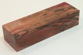 Bloc pour la coutellerie, Hêtre échauffé stabilisé rouge, ref:BHs4307r