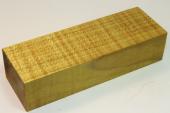 Bloc pour la coutellerie, Erable sycomore ond stabilis jaune, ref:BESOs13810j