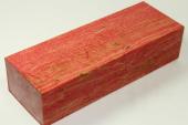 Bloc pour la coutellerie, loupe de Frne stabilis rouge, ref:BLpFs19473r
