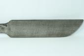 Ebauche de lame en Damas carbone, motif "Wild", (recuit), ref:BDC-LW27548