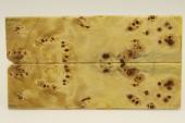 Plaquettes pour la coutellerie, Loupe de Peuplier stabilis jaune, ref:PLpPEs38580j