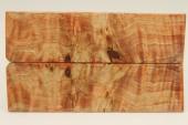 Plaquettes pour la coutellerie, Loupe de Peuplier stabilis orange, ref:PLpPEs40040o