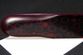 Plaque de Micarta Prmium, motif Petites roses rouge, ref:PMicPRor