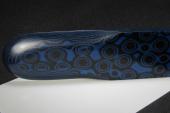 Plaque de Micarta Prmium, motif Petites roses bleu, ref:PMicPRob