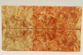 Plaquettes pour la coutellerie, Loupe d'Erable Ngundo stabilis orange, ref:PLpErs42175o
