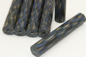 Carrelet  stylo, Galalithe bleue/noire, ref:SGal-b17