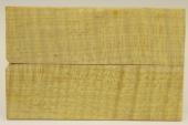 Plaquettes pour la coutellerie, Erable sycomore ondé stabilisé jaune, ref:PESOs44423j