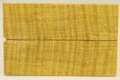 Plaquettes pour la coutellerie, Erable sycomore ond stabilis jaune, ref:PESOs44423j